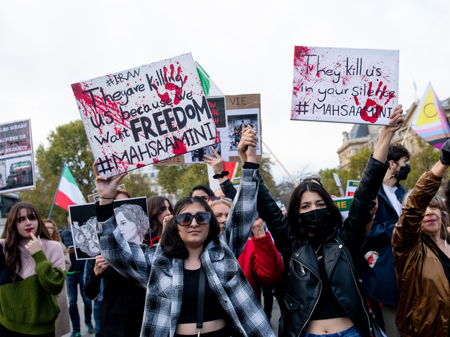 Protest zur Unterstützung des iranischen Volkes